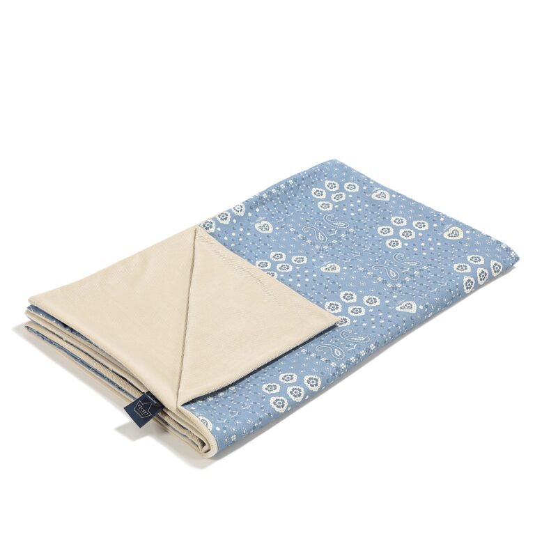 Leichte Decke Velvet BANDANA DENIM - L - 110 x 140 cm_Hauptbild