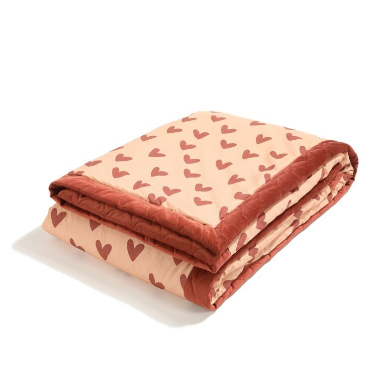 Warme Decke Velvet HEARTBEAT PINK - XL - 140 x 200 cm_Hauptbild