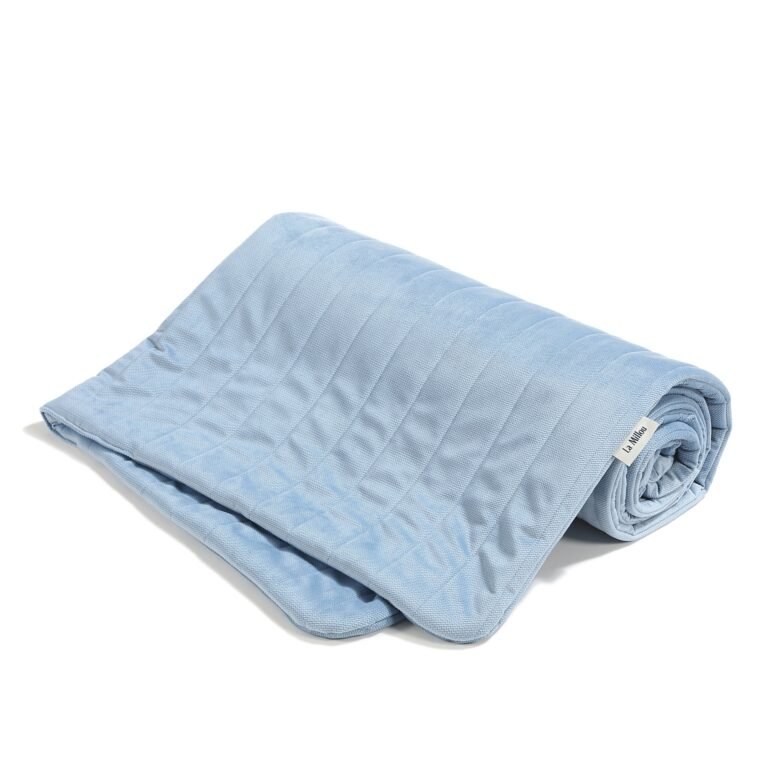 Warme Decke Velvet Pure WIND BLUE - L - 110 x 140 cm_Hauptbild