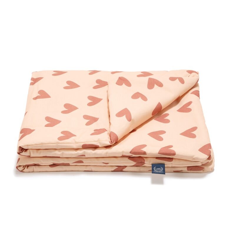 Bettdecke Baumwolle HEARTBEAT PINK - L - 110 x 140 cm_Hauptbild