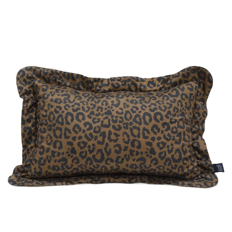 Kopfkissen Baumwolle LEOPARD CHOCO - XL - 50 x 70 cm_Hauptbild