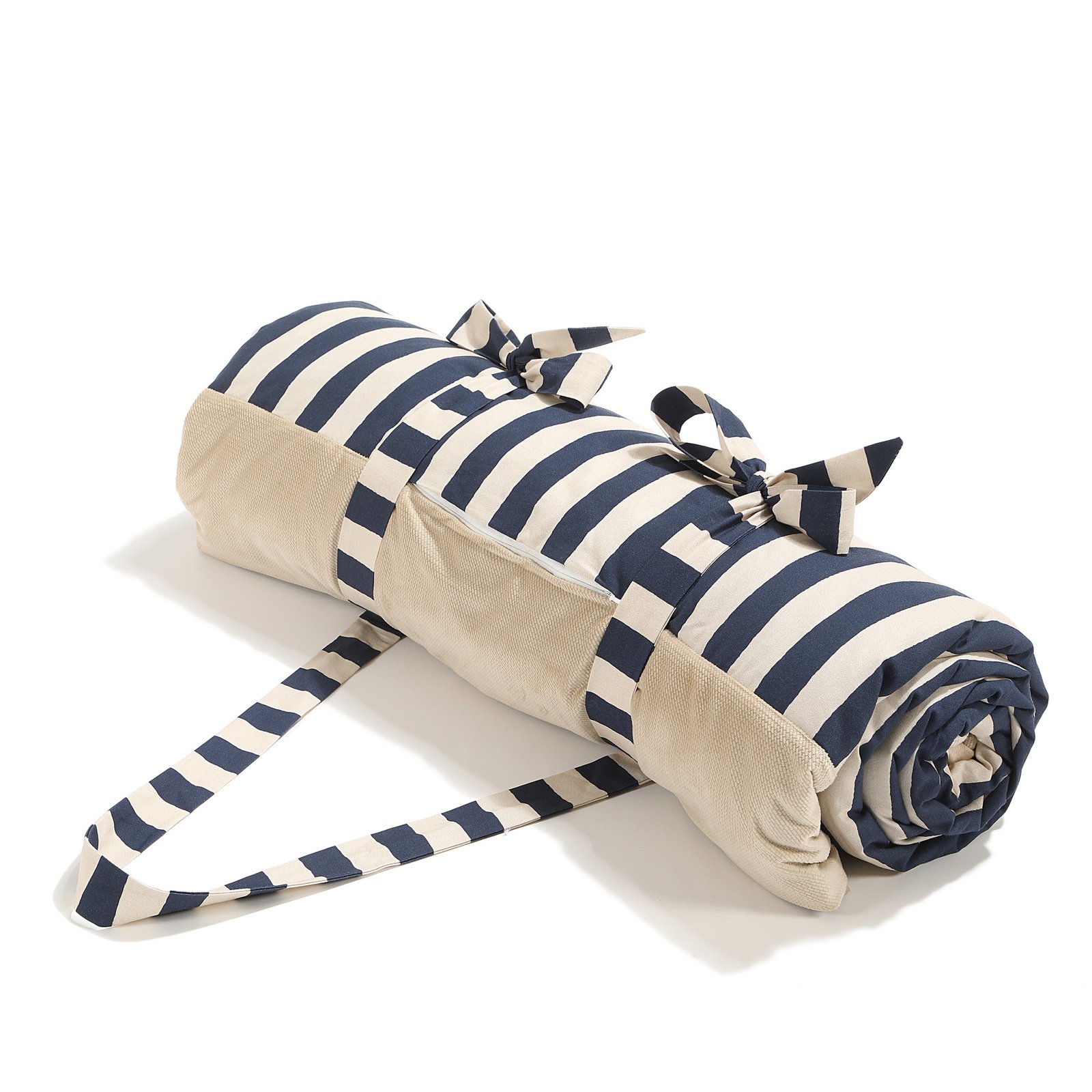 EZ00121545_1 Picknickdecke STRIPES NAVY - XL - 145 x 170 cm_Hauptbild