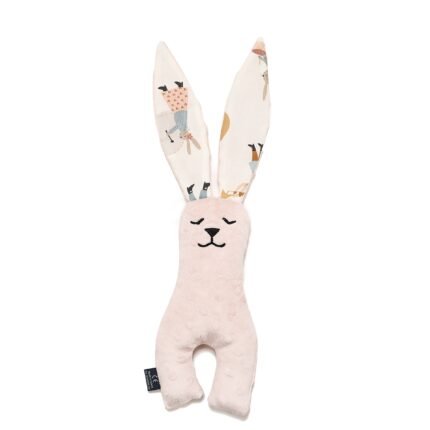 Sensorik Nuscheli Hase Minky HEARTBEAT PINK MUSIC_Hauptbild