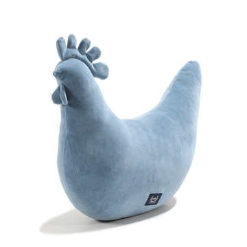 Oma Dana's Henne Kissen Cotto WIND BLUE_Hauptbild