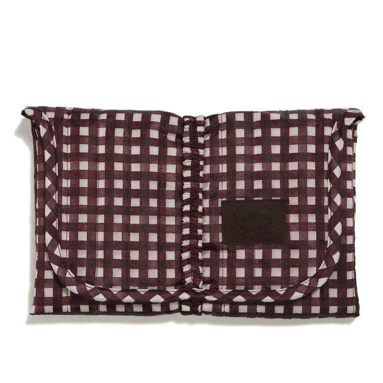 Wickelunterlage BURGUNDY VICHY_Hauptbild