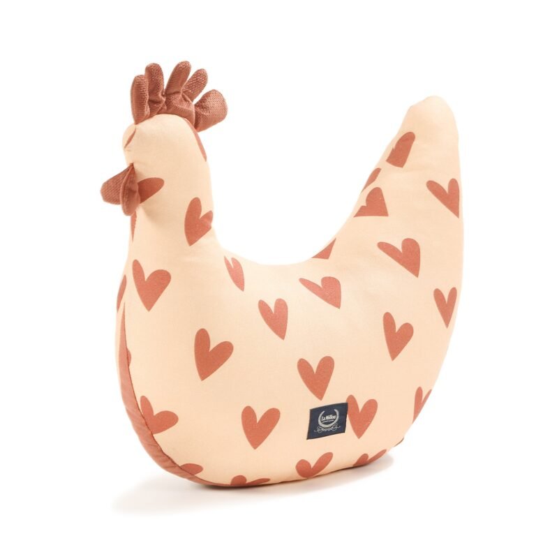 Oma Dana's Henne Kissen Bambus HEARTBEAT PINK_Hauptbild