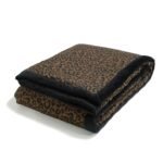 Warme Decke Velvet LEOPARD CHOCO - XL - 140 x 200 cm_Hauptbild