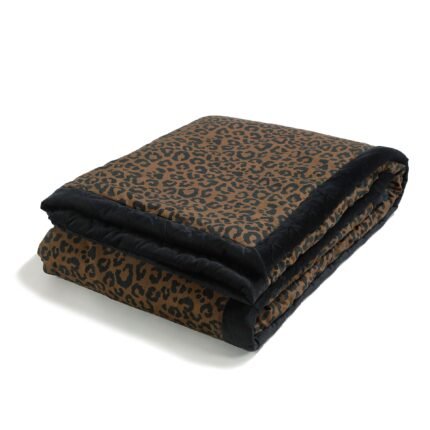 Warme Decke Velvet LEOPARD CHOCO - XL - 140 x 200 cm_Hauptbild