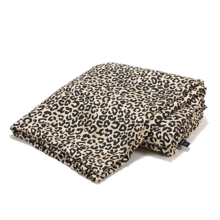 Bettdecke Bambus LEOPARD CREAM - XL - 140 x 200 cm_Hauptbild
