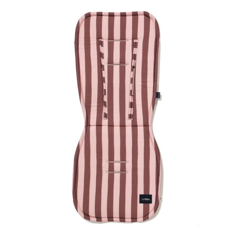 Kinderwagenauflage Baumwolle Velvet Multi STRIPES PINK_Hauptbild