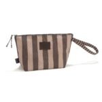 Wasserdichter Kulturbeutel STRIPES BROWN - M_Hauptbild