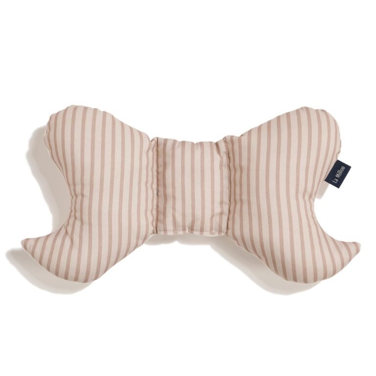 Angel's Wings Kissen Baumwolle Velvet STRIPES BEIGE_Hauptbild