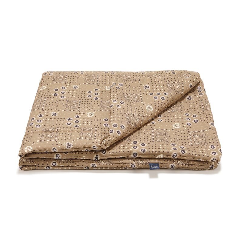 Bettdecke Baumwolle BANDANA MOCCA - L - 110 x 140 cm_Hauptbild
