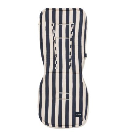 Kinderwagenauflage Baumwolle Velvet Multi STRIPES NAVY_Hauptbild