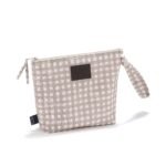 Wasserdichter Kulturbeutel BEIGE VICHY - M_Hauptbild