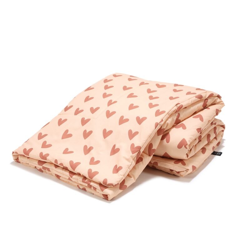 Bettdecke Baumwolle HEARTBEAT PINK - XXL - 200 x 220 cm_Hauptbild