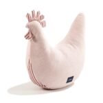 Oma Dana's Henne Kissen Velvet Baumwolle STRIPES PINK_Hauptbild