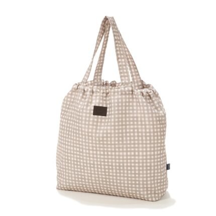 Shopper Tasche BEIGE VICHY - L_Hauptbild