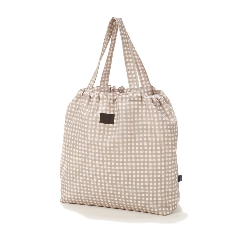 Shopper Tasche BEIGE VICHY - L_Hauptbild