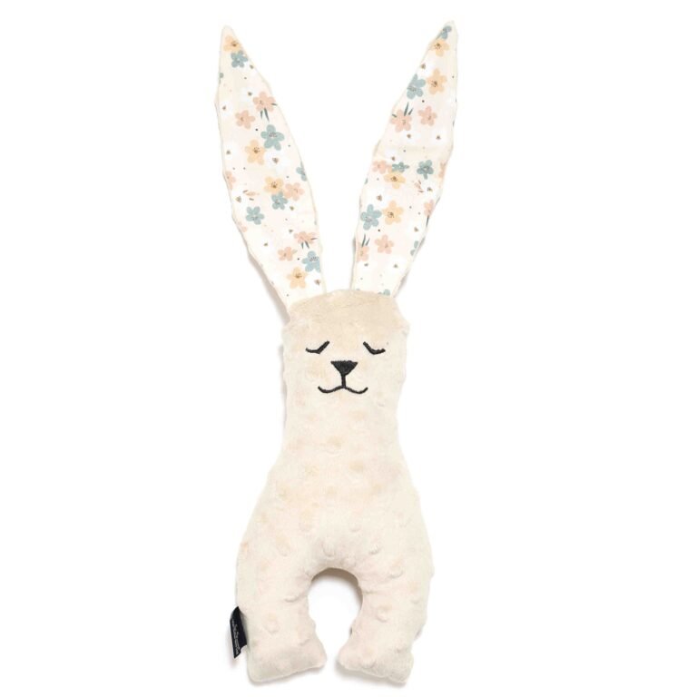 Sensorik Nuscheli Hase Minky PRETTY FLORAL_Hauptbild