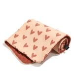 Warme Decke Velvet HEARTBEAT PINK - M - 80 x 100 cm_Hauptbild
