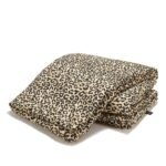Bettdecke Baumwolle LEOPARD CREAM - XXL - 200 x 220 cm_Hauptbild