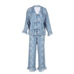 Bambus-Pyjama BANDANA DENIM - S (Lang)_Hauptbild