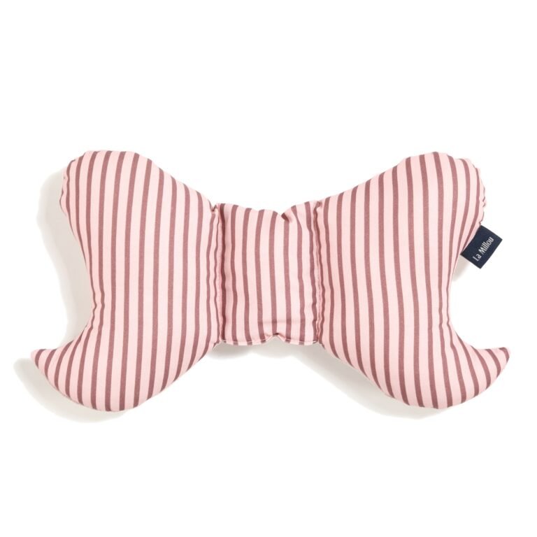 Angel's Wings Kissen Baumwolle Velvet STRIPES PINK_Hauptbild
