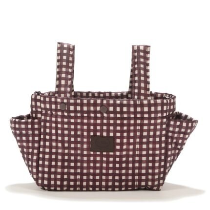 Kinderwagen-Organizer BURGUNDY VICHY_Hauptbild