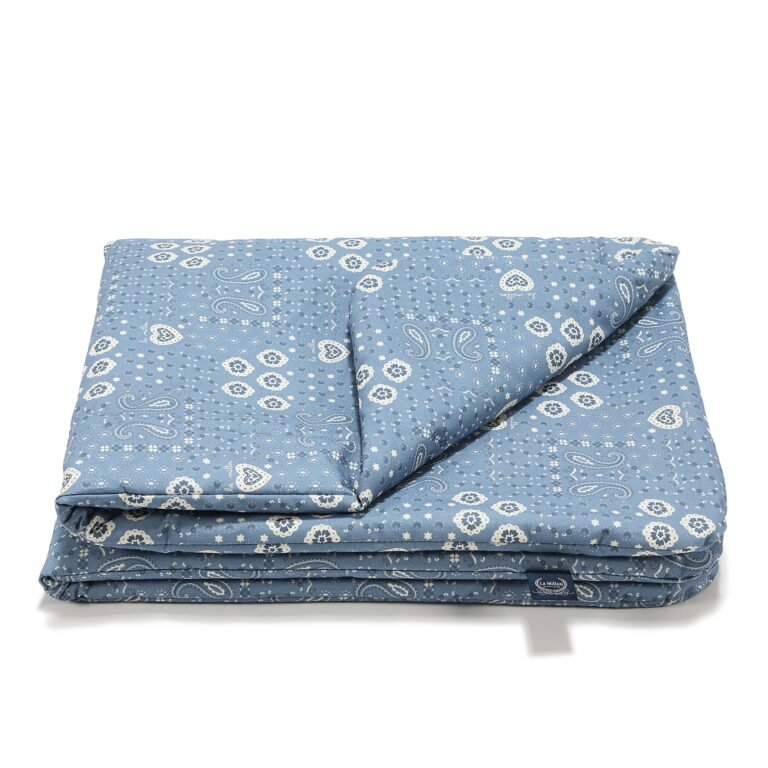 Bettdecke Baumwolle BANDANA DENIM - M - 80 x 100 cm_Hauptbild