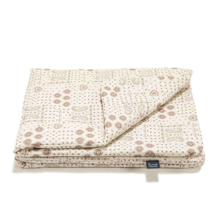 Bettdecke Baumwolle BANDANA CREAM - M - 80 x 100 cm_Hauptbild