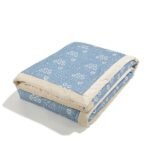 Warme Decke Velvet BANDANA DENIM - XL - 140 x 200 cm_Hauptbild
