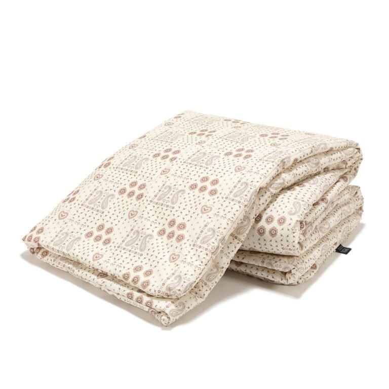 Bettdecke Baumwolle BANDANA CREAM - XL - 150 x 200 cm_Hauptbild