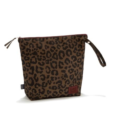 Wasserdichter Kulturbeutel LEOPARD CHOCO - XL_Hauptbild