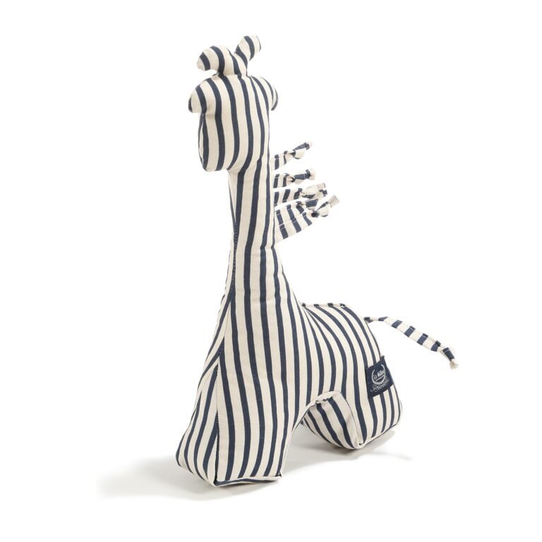 Giraffe Rattle Baumwolle STRIPES NAVY Hauptbild